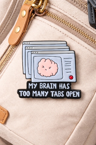 Dehb-too Many Tabs Open Rozet Açık Pembe