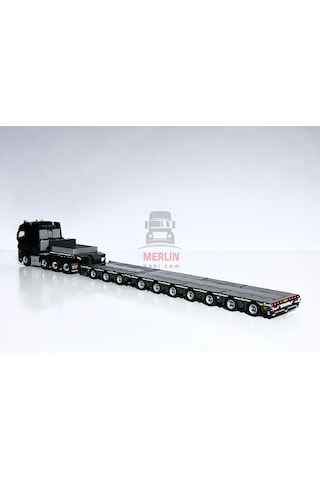 1/50 Volvo Fh5 8x4 750hp + Low Loader 10 Aks -broshuıs - Lowbed