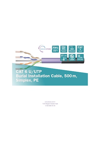 Cat 6 U/utp 500m Kablo Dk-1613-vh-5-outdoor