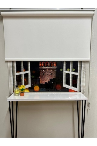 Mat Beyaz Stor Perde Beyaz