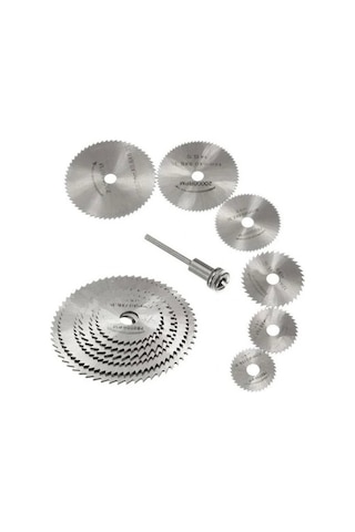 Zhltools Metal 6 Parça Mini Matkap Ucu Ahşap Kesme Yuvarlak Çelik Bıçak Disk Testere Seti Kiti
