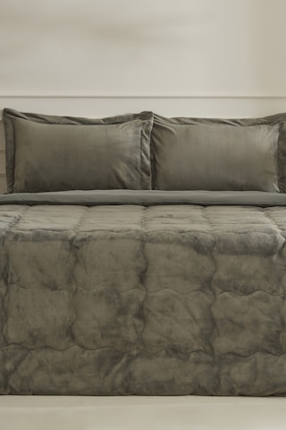 Karaca Home Flufy Çift Kişilik Soft Dream Comfort Set Haki Yeşil