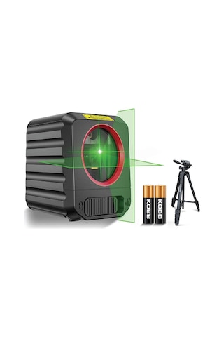 Kobb Kbl90gtp 30 Metre Profesyonel Yatay Ve Dikey Otomatik Hizalamalı Yeşil Çapraz Çizgi Lazer Distomat + Tripod