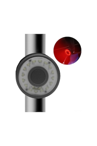 Symbee 16 Led'li Ip65 Su Geçirmez Şarjlı Bisiklet Arka Feneri, 3 Aydınlatma Modu İle Outdoor Sürüş Güvenliği - 21g Hafif, Kolay Kurulum Siyah