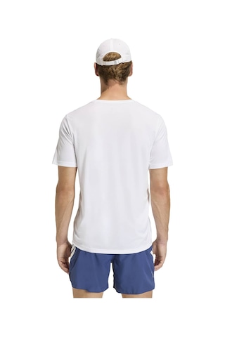 Whıte Adidas Erkek Koşu - Yürüyüş T-shirt Run Ess Tee M Kb5960 Beyaz