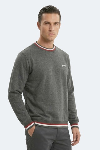 Slazenger Keystone I Erkek Antrasit Sweatshırt