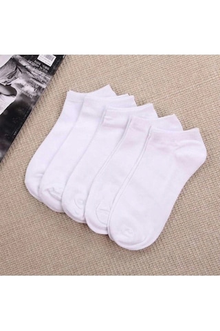 Socks Stores Erkek Çorap Patik Corap 5 Adet Beyaz