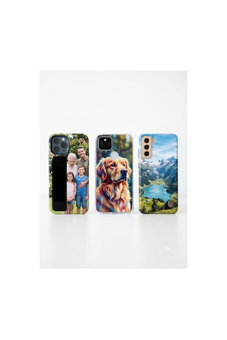 Apple iPhone Uyumlu 8 Plus Kişiye Özel Fotoğraflı Telefon Kılıfı Uv Baskılı Silikon Koruyucu Kılıf Siyah