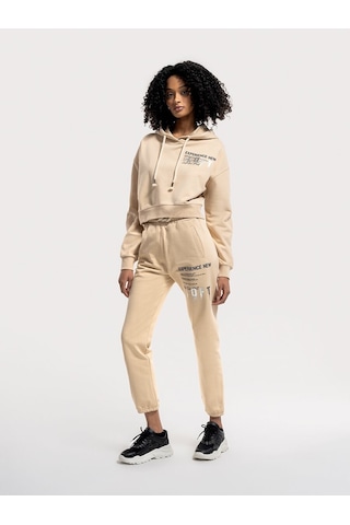 LOFT Regular Fit Kadın Eşofman Altı Lf2034970 Q1.v1 Bej