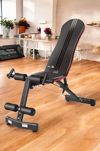 V-fıt By Voıt D202 Katlanabilir Incline/decline Ayarlanabilir Sırt Açılı Mekik Ve Ağırlık Sehpası