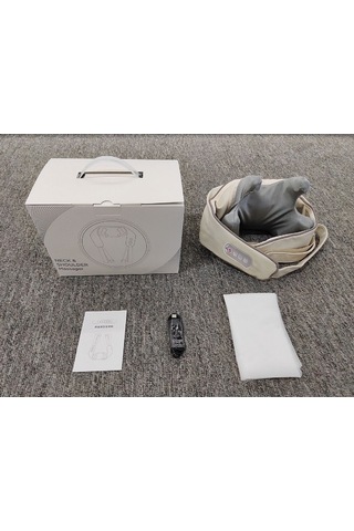 Lichen Omuz Ve Boyun Masajı Eğik Kas Boyun Yoğurma Masaj Aleti Beyaz