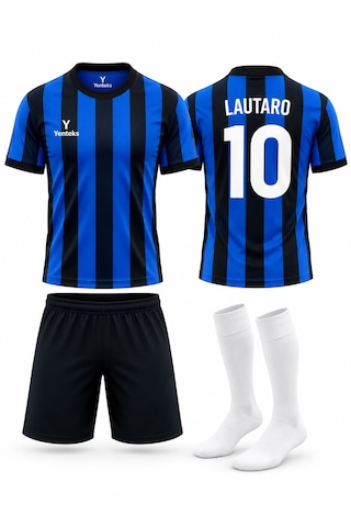 Yenteks Lautaro Yazılı Lacivert Çocuk Forma Seti + Çorap