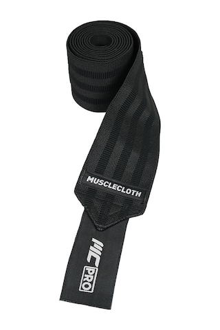 Musclecloth Pro Knee Wraps Diz Bandajı 2'li Paket - Cırt Bantlı Siyah