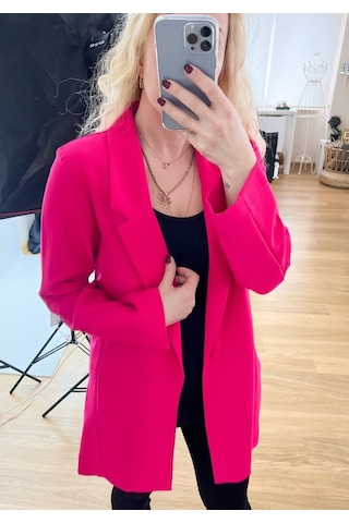 Modaonna Kadın Fuşya Blazer Ceket Fuşya