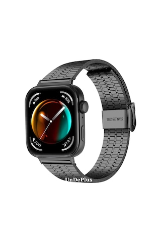 Huawei Watch Fit 3 Kordon Pul Dizayn Metal Kordon Balık Sırtı