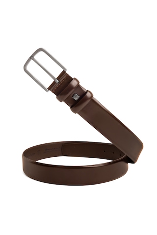 Pierre Cardin Rugan Deri Erkek Kemer En 3,5 Cm Pc100a Kahve - Rugan