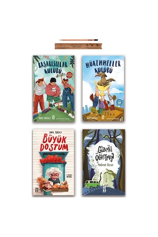 Timaş İlk Gençlik Mükemmeller Kulübü - Başarısızlar Kulübü - Büyük Dostum - Gizemli Öğretmen Set 4 Kitap Timaş İlk Gençlik Mükemmeller Kulübü - Başarısızlar Kulübü - Büyük Dostum - Gizemli Öğretmen Set 4 Kitap