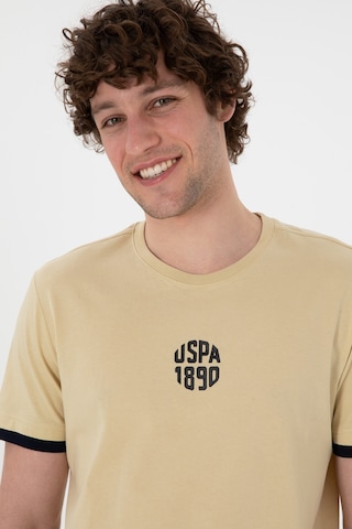 U.S. Polo Assn. Erkek Regular Fit Bisiklet Yaka Açık Haki Tişört 50306900-VR183