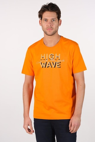 Arma Erkek Büyük Beden Bisiklet Yaka Tişört Y22374868301 Turuncu