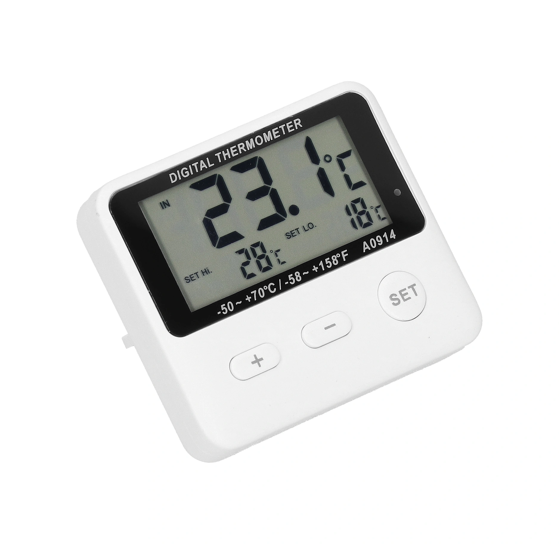 Geeroyoo Sıcaklık Alarmlı Dış Probelı Buzdolabı Termometresi -50 C/+70 C Lcd Ekranlı Düşük/yüksek Sıcaklık Uyarısı Pil Dahil Değil