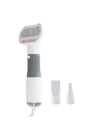 Homyl Pet Kurutma Saç Makinesi Slicker Fırça Ev Kedi Gri