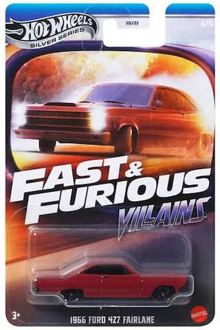 Hot Wheels 1966 Ford 427 Fairlane Fast And Furious Kırmızı