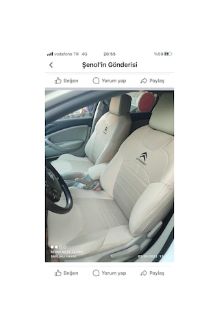 Citroen C5 Araca Özel Oto Koltuk Kılıfı 158197