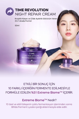 Bakım Kremi&5'li Maske Set Time Revolution Night Repair Cream&oule Mask Duo Set