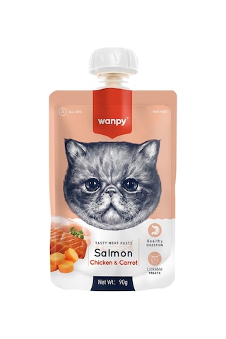 Wanpy Taze Somonlu & Tavuklu Ezme Kedi Maması 90 G Wanpy Taze Somonlu & Tavuklu Ezme Kedi Maması 90 G