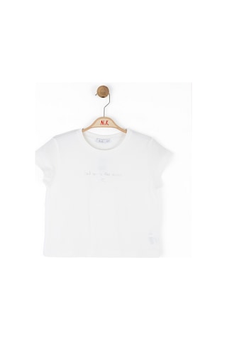 Nk Kids Find Kız Çocuk T-shirt 38373 Ekru
