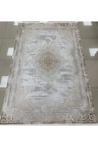Merinos Halı Therapy 79820 070 Serisi Akrilik Salon Oturma Yatak Odası Halısı Gri - Kahve