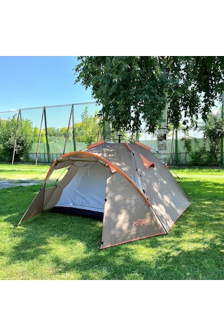Iglo 4 Kişilik Çadır Argeus - Bagajlı Çift Tenteli - Otomatik Kurulum - Arg-204 - 4 Mevsim Çok Renkli