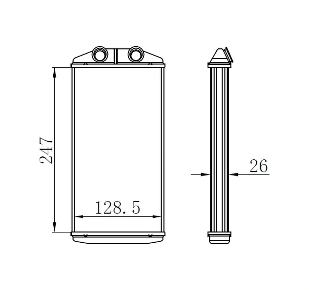 Kalorifer Radyatörü Peugeot P301-cıtroen Elysee 2012 250101301026 1609171580