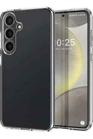Logis Samsung Uyumlu Galaxy S24 Fe Şeffaf Kılıf Darbe Emici Silikon İnce Ve Esnek Koruyucu Kapak