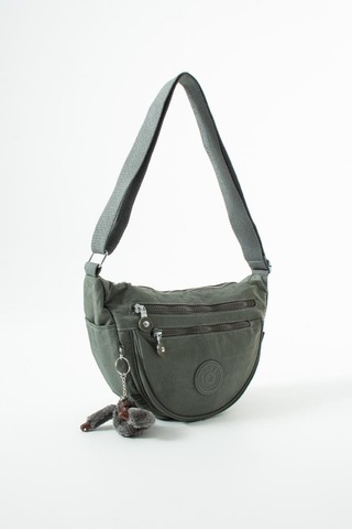 Baginn Klinkır Hafif Yağmur Geçirmez Kadın Postacı Çanta Çok Cepli 25 18 Cm Omuz Çantası 571 Collection Gri