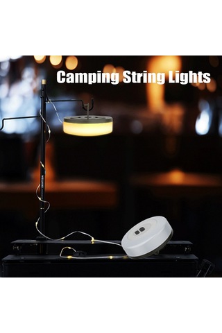 Yuntech01 7m Rgb Renkli Kamp Işığı, App Kontrolü, Şarj Edilebilir, Çok Amaçlı, Çadır/ Bahçe İçin Asılabilir Fener, Kuru Sarı Çok Renkli