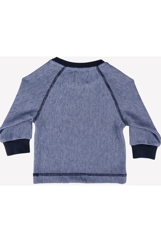 Ozmoz Organik Çizgili Bebek Takım Lacivert