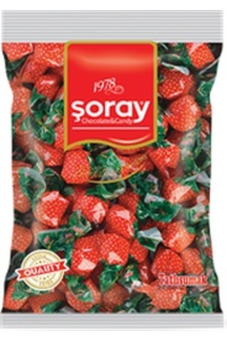Şoray Point Classic Çilek Aromalı Sert Şeker 950 G