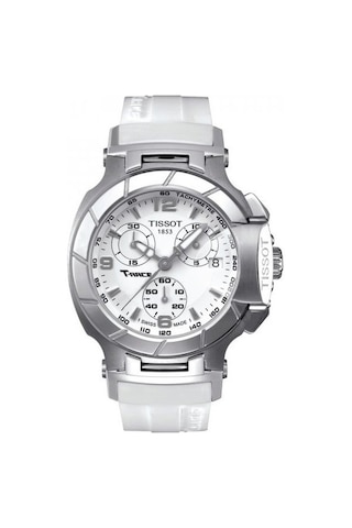 Tissot T Race Uyumlu Erkek Modeli Beyaz Silikon Kordon