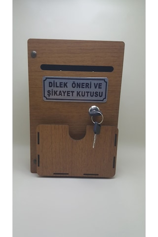 Cepli Ahşap Dilek Öneri Şikayet Kutusu Yazılı