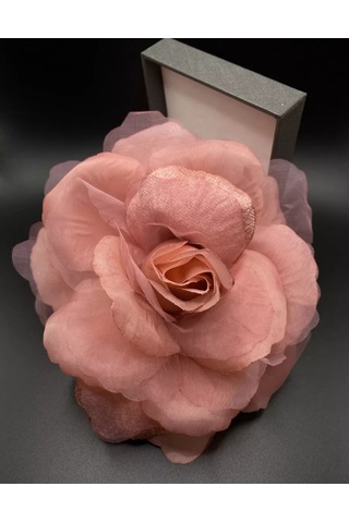 Amely Rid Orta Boy Gül Broş Ve Toka 189684308 Pembe