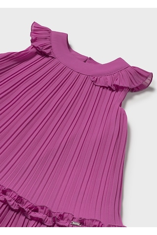 Mayoral 1915 Kız Çocuk Mürdüm Pileli Elbise MÜRDÜM