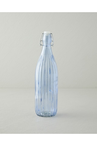 English Home Striatus Cam Şişe 1000 Ml Mavi