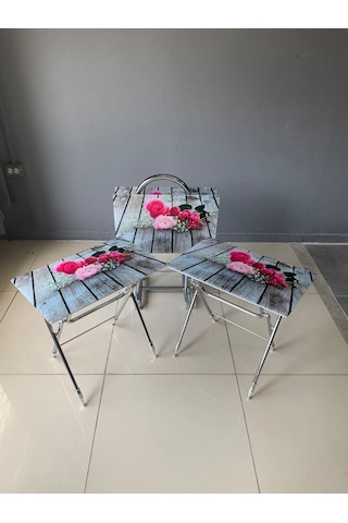 Camlı Çanta Sehpa, Sehpa, Zigon, 4lü Zigon, Çanta Sehpa,4lü Sehpa