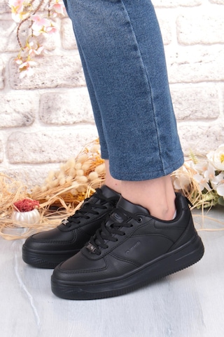 M.p 252 6049 Rahat Hafif Orijinal Ürün Kadın Sneaker Spor Ayakkabı Siyah