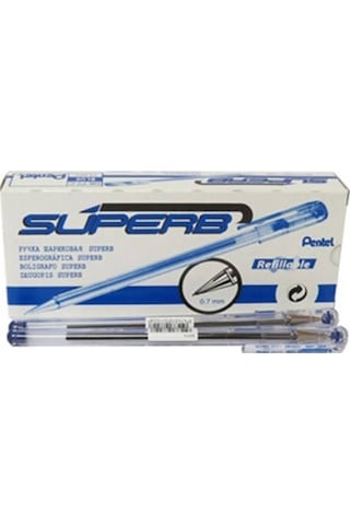 Pentel Bk77 Yağ Bazlı Roller Tükenmez Kalem Mavi 12'li Kutu