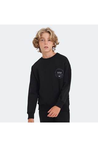 Slazenger LONE Çocuk Siyah Sweatshirt