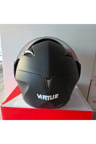 Çene Açılır Kask Vizörlü Md-808 Vırtue Mat Siyah Xl
