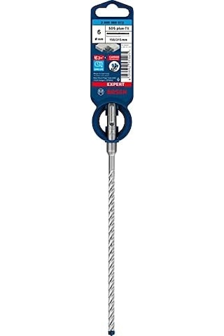 Professional Accessories 1x Expert Sds Plus-7x Kırıcı Delici Delme Uçları Yumuşak Taş, Sert Taş, Beton, Donatılı Beton, Beton Bina Bloku, Ø 6,00x215 Mm, Aksesuar Kırıcı Delici