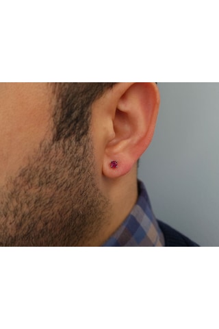 Sirius Yakut Tektaş Erkek Küpesi 0823E0043